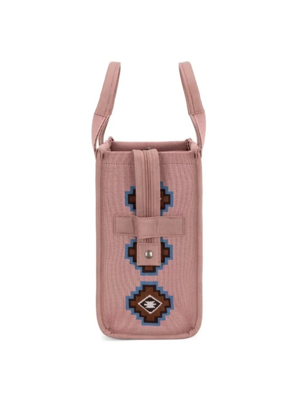 Montana West Aztec Retro Arrows Dual Sided Print Large Tote/Crossbody Pink
